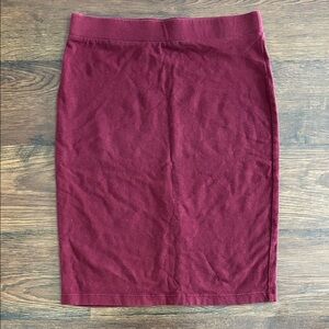 Forever 21 Burgundy Bodycon Skirt | Burgundy Red Skirt | Skirt | Pencil Skirt